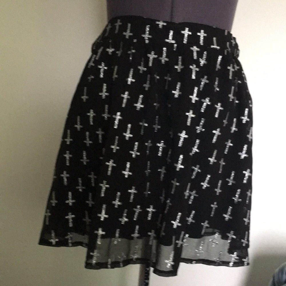Gothic crosses skirt